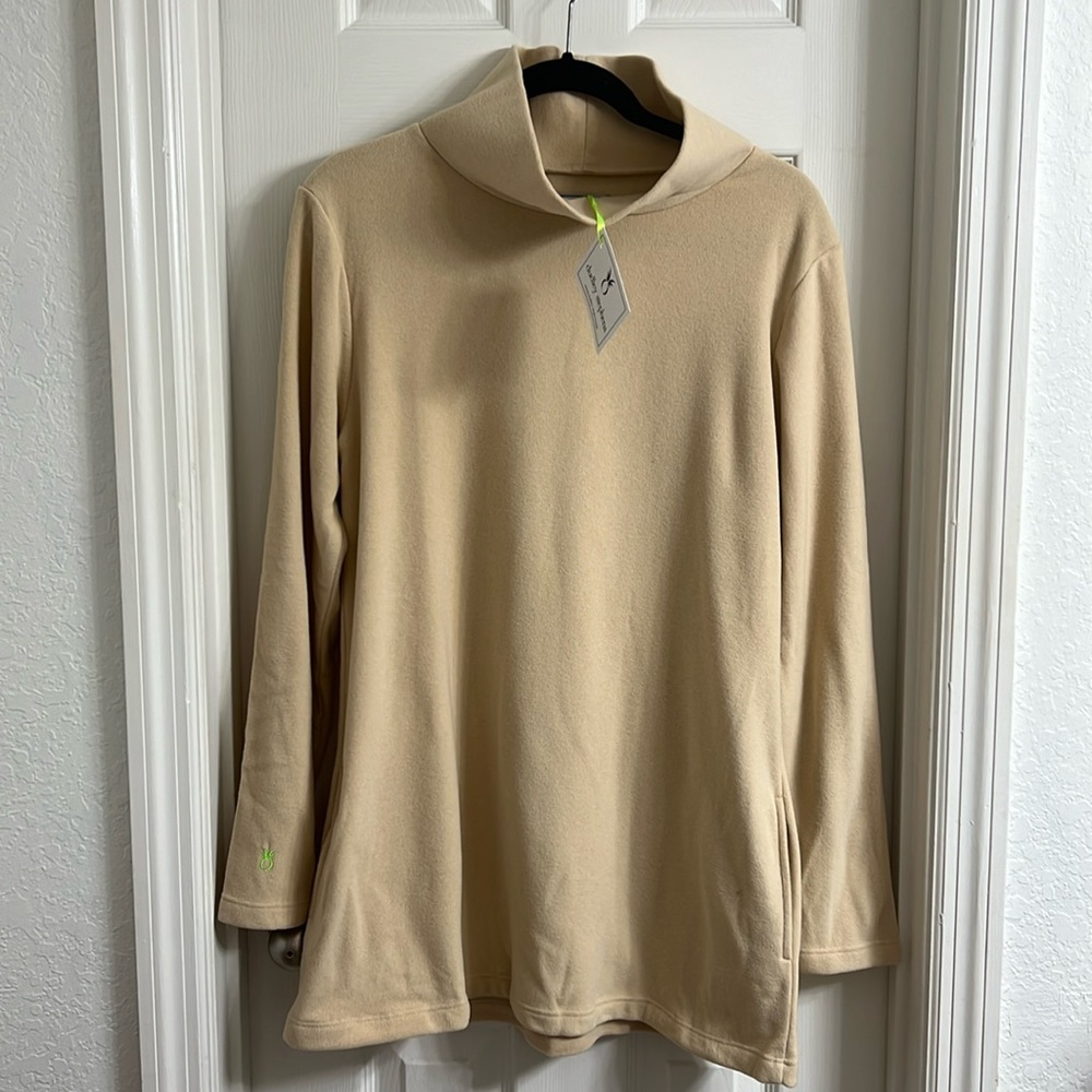 NWT!! Dudley Stephens Cobble Hill Terry Fleece- Natural Blush